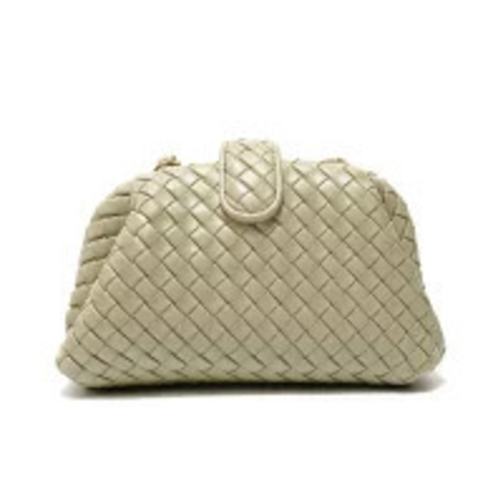 Bottega Veneta Intrecciato Lauren Shoulder Bag Green